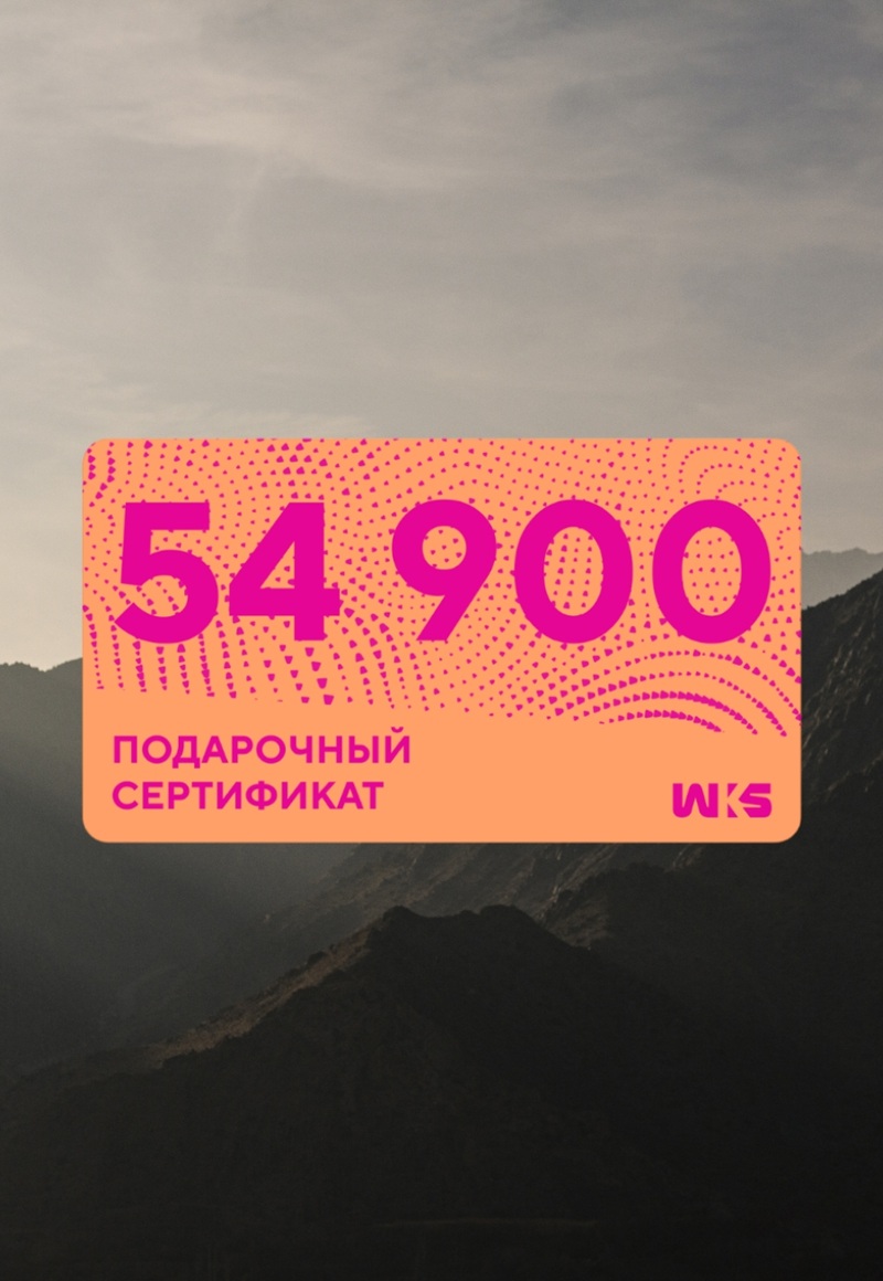 Сертификат Электронный  54900 U (Бесцветный / Бесцветный)