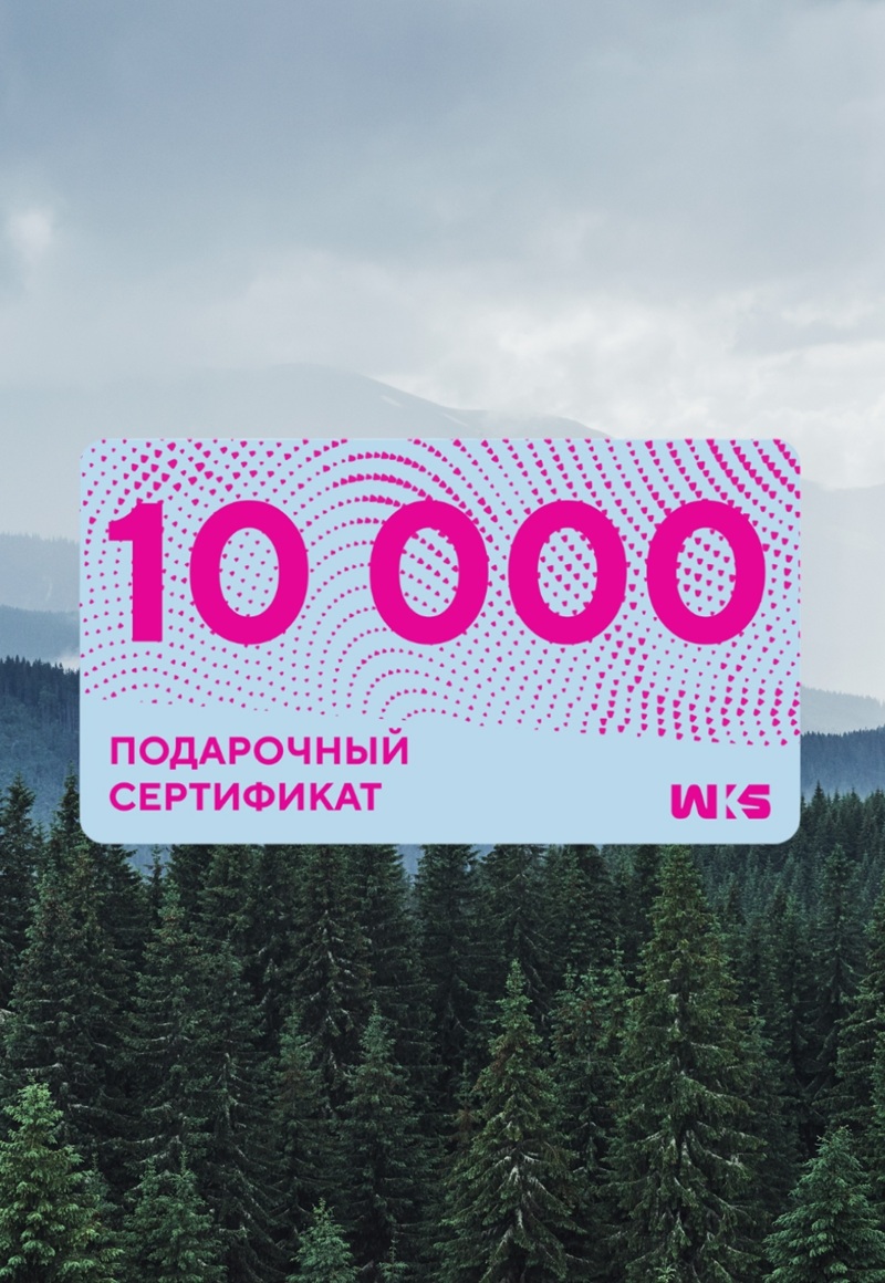 Сертификат Электронный  10000 U (Бесцветный / Бесцветный)